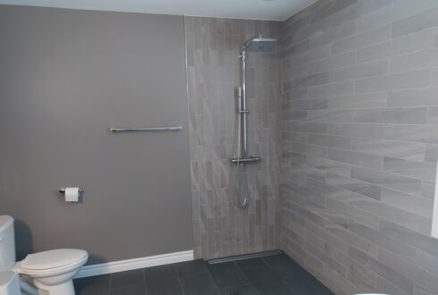 Custom accessible shower en suite