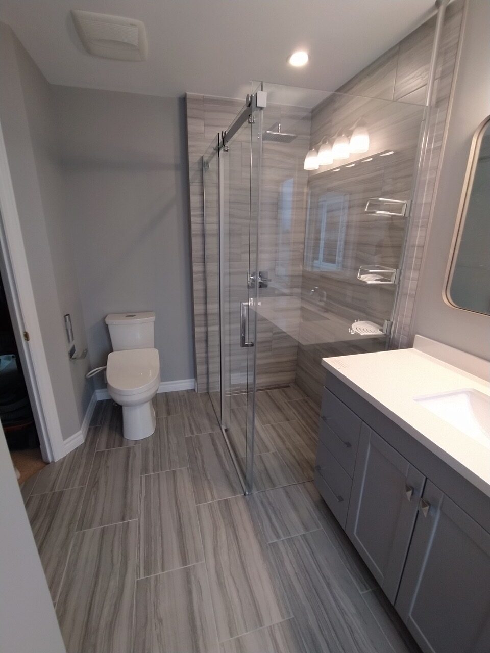 Custom curb-less shower in Stittsville