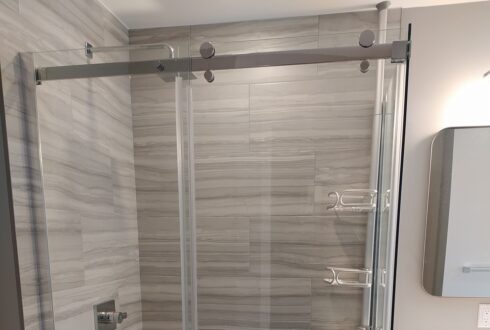 Custom curb-less shower in Stittsville