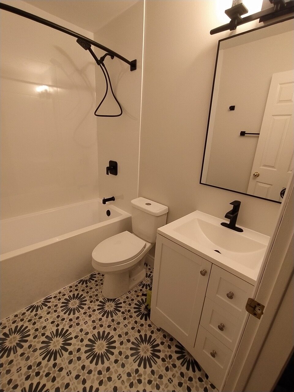 Three piece bathroom